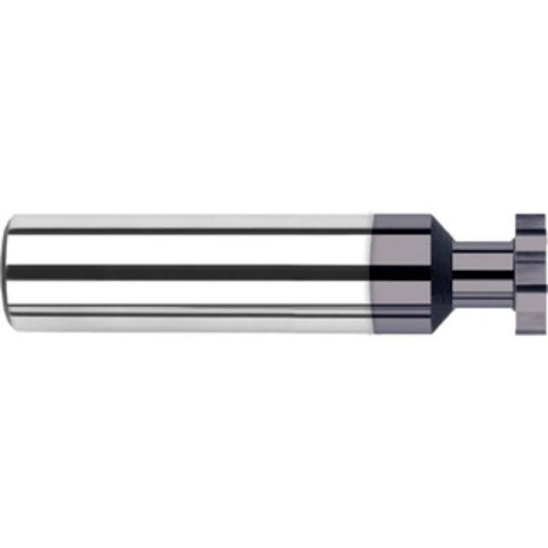 Harvey Tool 1/8 Cut Diam, 0.025 Cut Width, 1/8 Shank, Straight-Tooth Woodruff Keyseat Cutter Solid Carbide, AlTiN Fin...